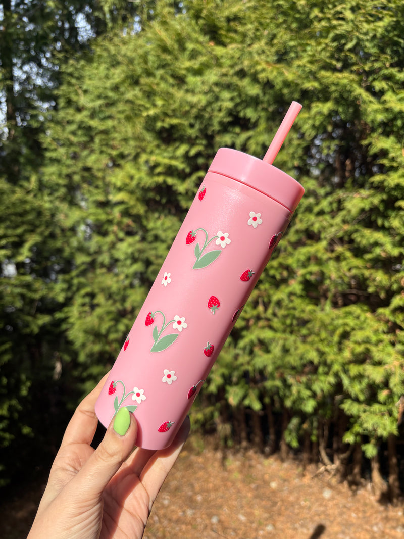 Gobelet mince // Champs de fraises