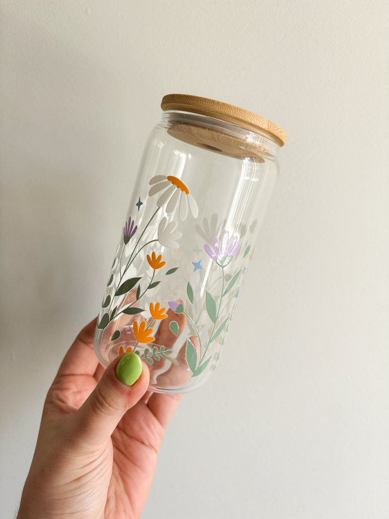 Verre // Champ fleuris