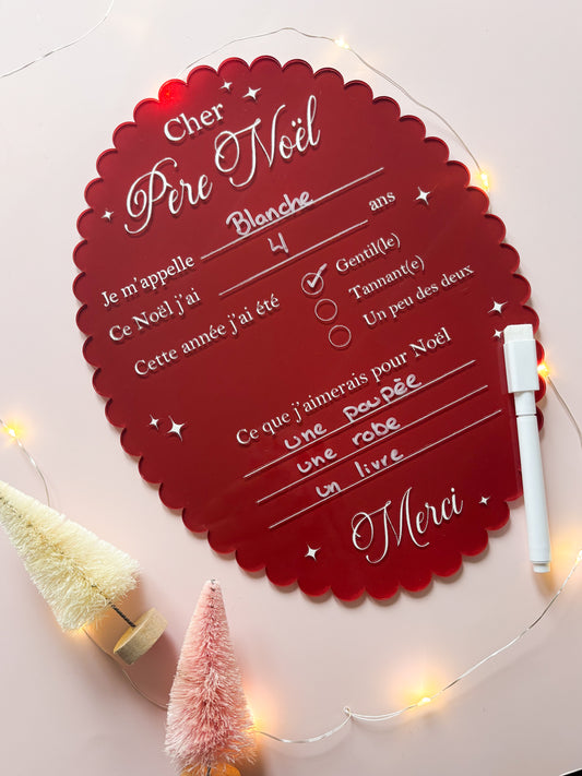 Acrylique // Cher Père Noël