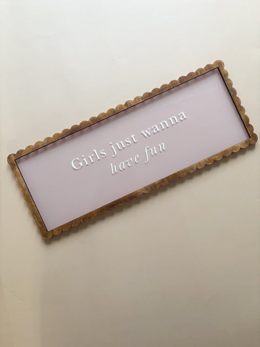 Acrylique // Cadre rectangulaire citation