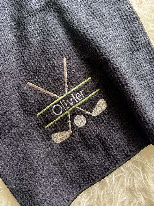 Broderie // Serviette de golf
