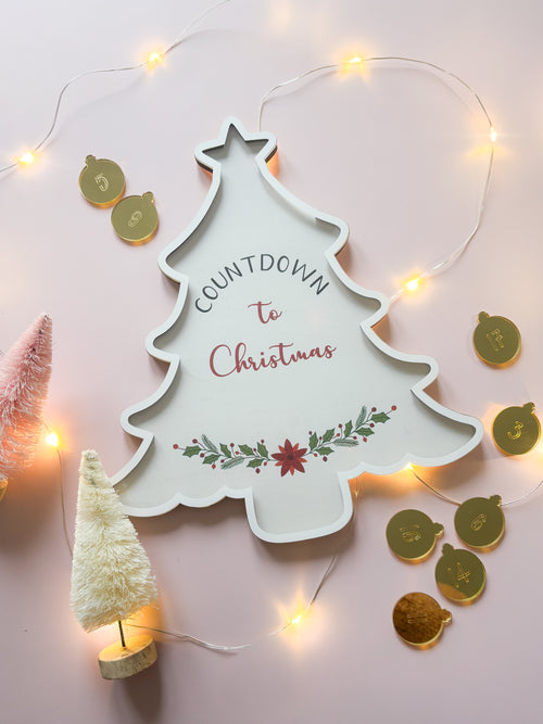 Acrylique // Le décompte du sapin