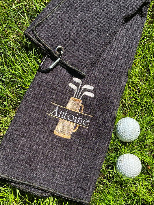 Broderie // Serviette de golf