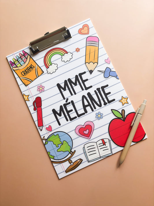 Acrylique // Clip board professeur