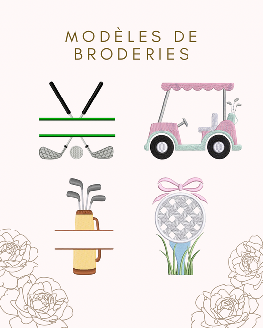 Broderie // Serviette de golf