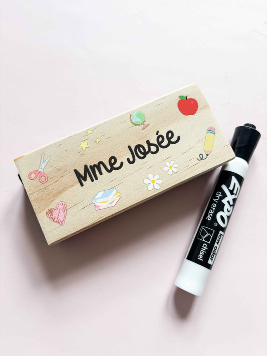 Bois // Brosse à tableau imprimée