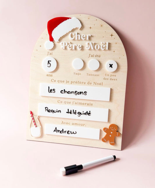 Bois // Affiche du Père Noël
