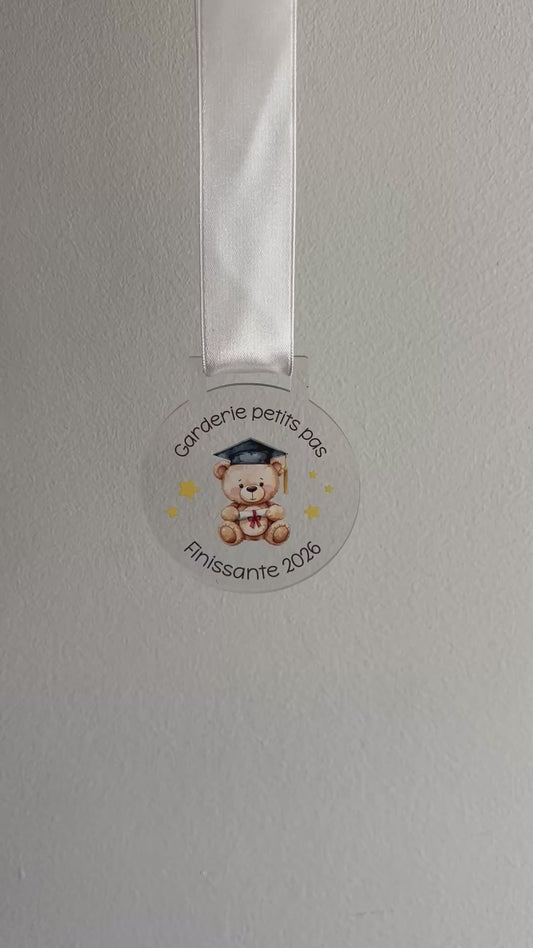 Acrylique // Médaille mini finissant
