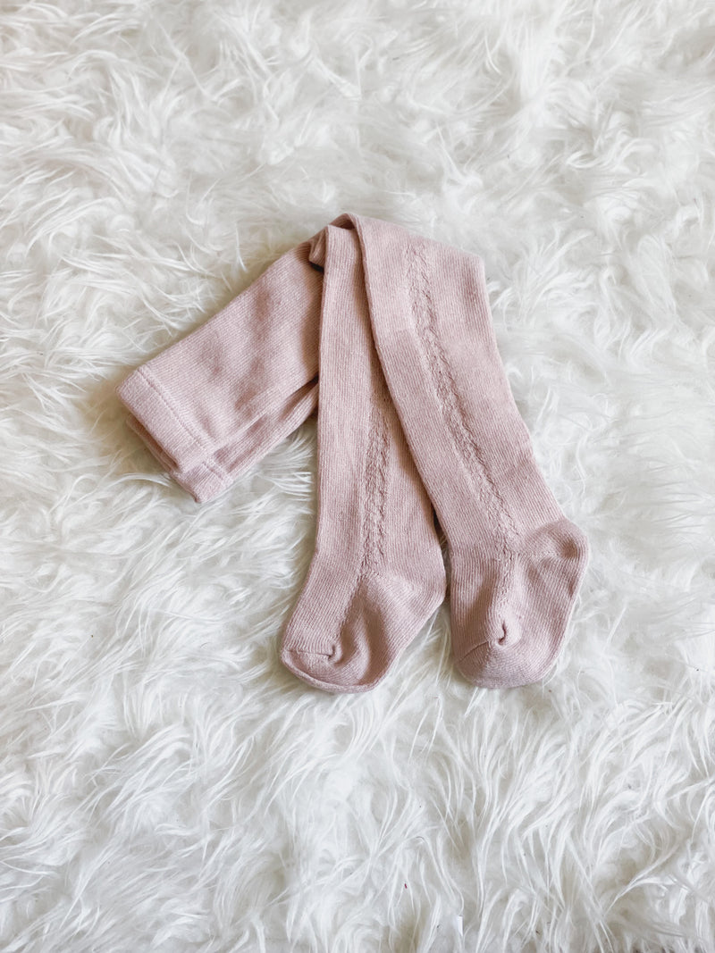 Bas collants // Petits tricots rosé