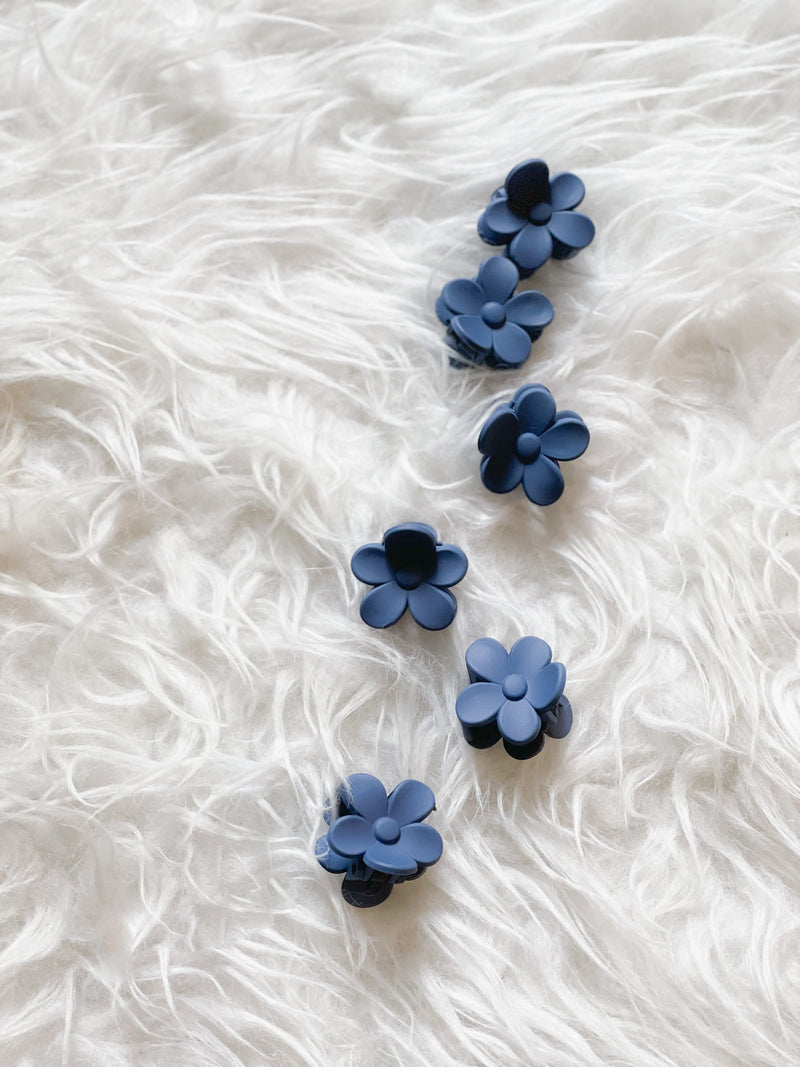 Pince fleur // Bleu Foncé